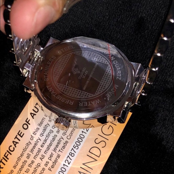 Real genuine natural diamond watch for men Biggest sale NOT CZ NOT MOISSANITE - Picture 5 of 5